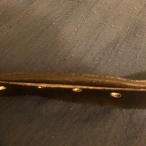 Emo Y2K black white and orange studded belt